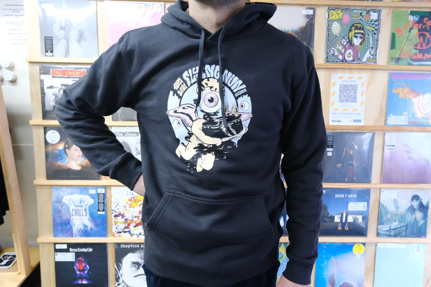 Flying Nun Records 40th Anniversary Hoodie (Coal) - Flying Nun  | Vinyl | CD