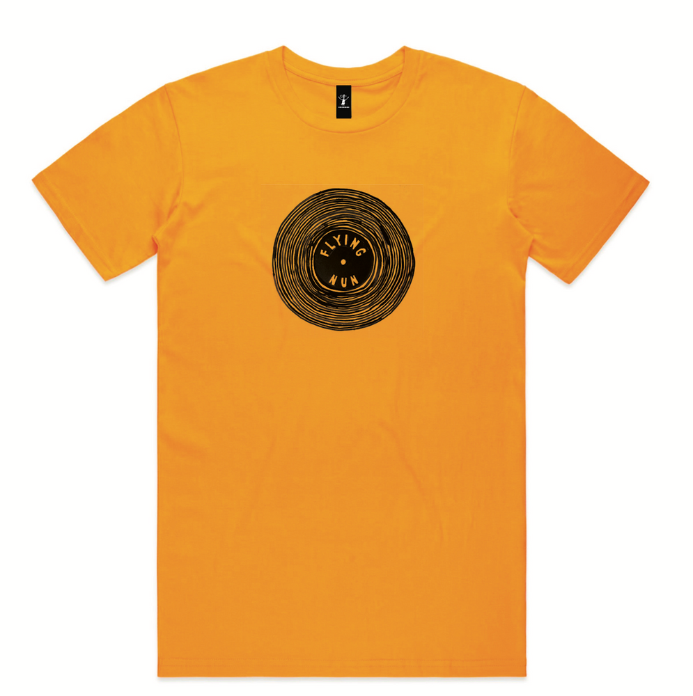 
                  
                    Flying Nun Vinyl T-Shirt (Gold) | Music Merchandise
                  
                