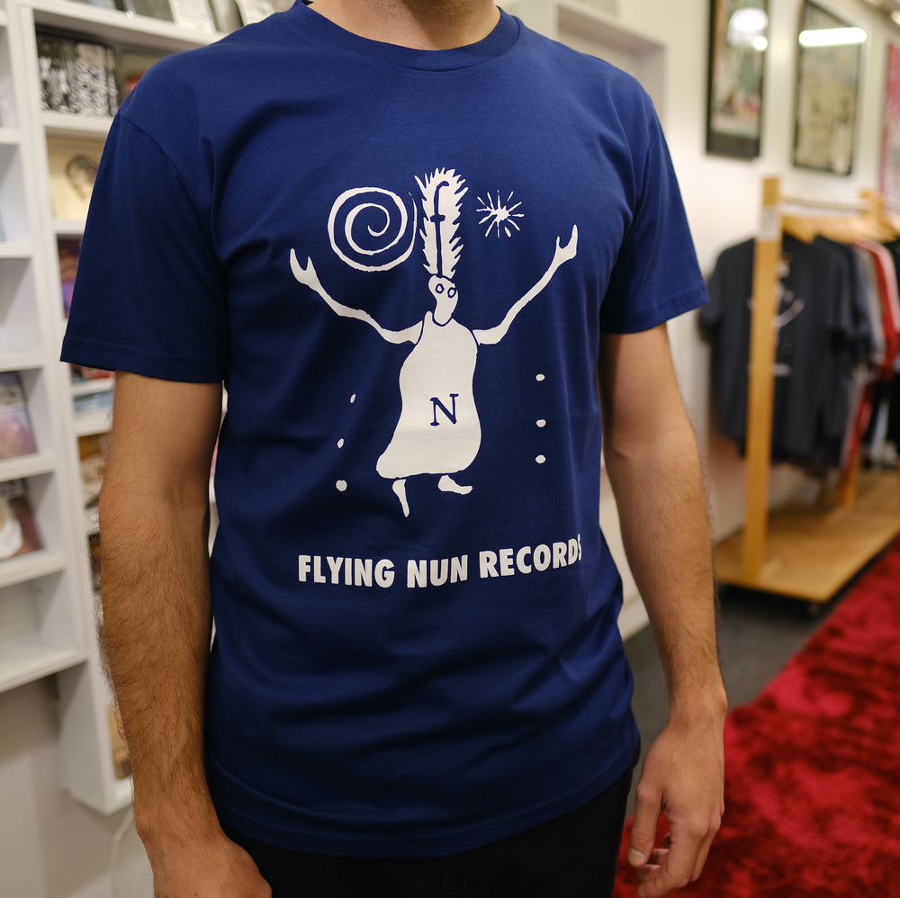 Fuzzy Flying Nun T-Shirt (Cobalt)