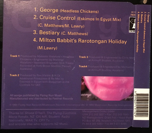 FN302 Headless Chickens - George / Cruise Control (1994) - Flying Nun  | Vinyl | CD