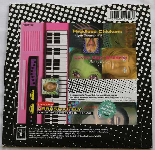 FN359 Headless Chickens / Loves Ugly Children - Super Trouper / Honey Honey ‎(1995) - Flying Nun  | Vinyl | CD