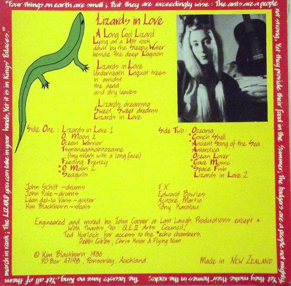 FN064 Kim Blackburn - Lizards In Love (1986) - Flying Nun  | Vinyl | CD