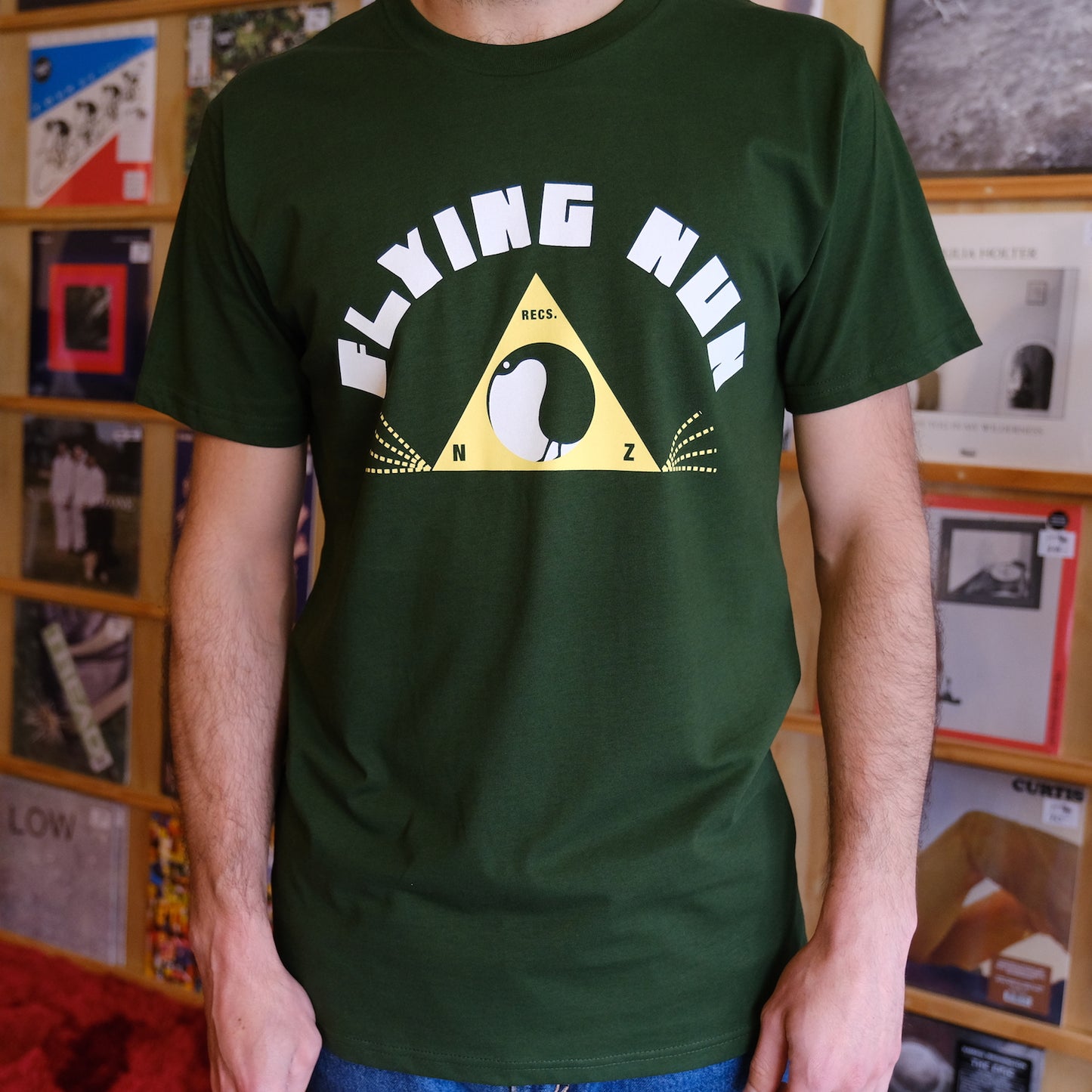 Flying Nun Yin Kiwi T-Shirt (Forest Green) - Flying Nun  | Vinyl | CD