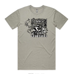 Exploding Turntable & Vinyl T-Shirt (Grey) I NZ Music & Band Merch