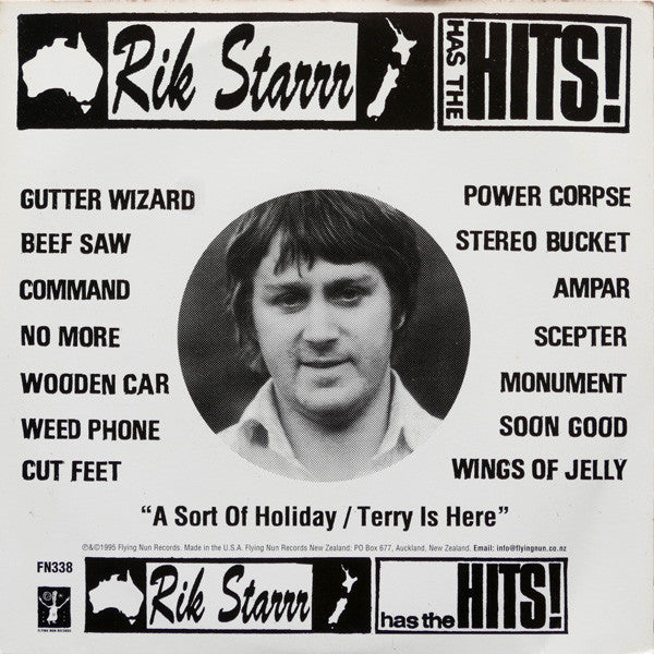 FN338 Rik Starrr - A Sort Of Holiday/Terry Is Here ‎(1995) - Flying Nun  | Vinyl | CD