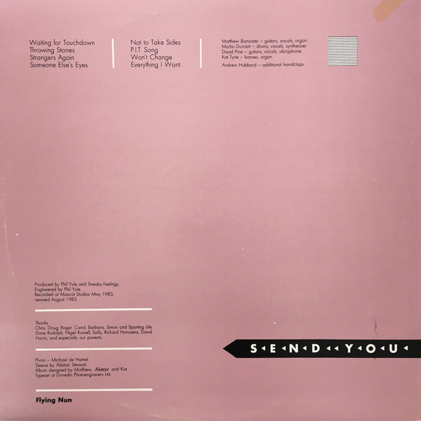 FN544 Sneaky Feelings ‎– Send You (1984) - Flying Nun  | Vinyl | CD