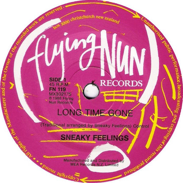 FN119 Sneaky Feelings - Long Time Gone (1988) - Flying Nun  | Vinyl | CD