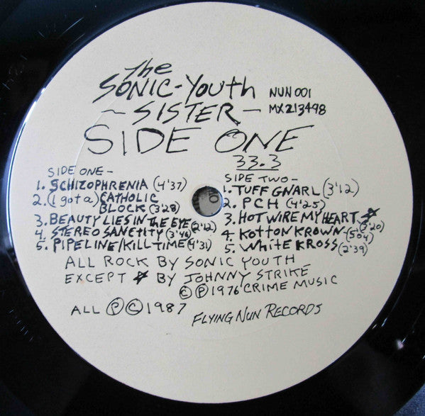 
                  
                    NUN001 Sonic Youth - Sister (1987)
                  
                
