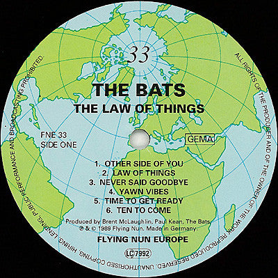 
                  
                    FN121 The Bats ‎– The Law Of Things (1989)
                  
                