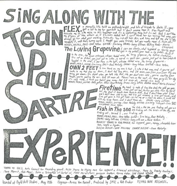 
                  
                    FN057 The Jean-Paul Sartre Experience - The Jean-Paul Sartre Experience (1986) - Flying Nun  | Vinyl | CD
                  
                