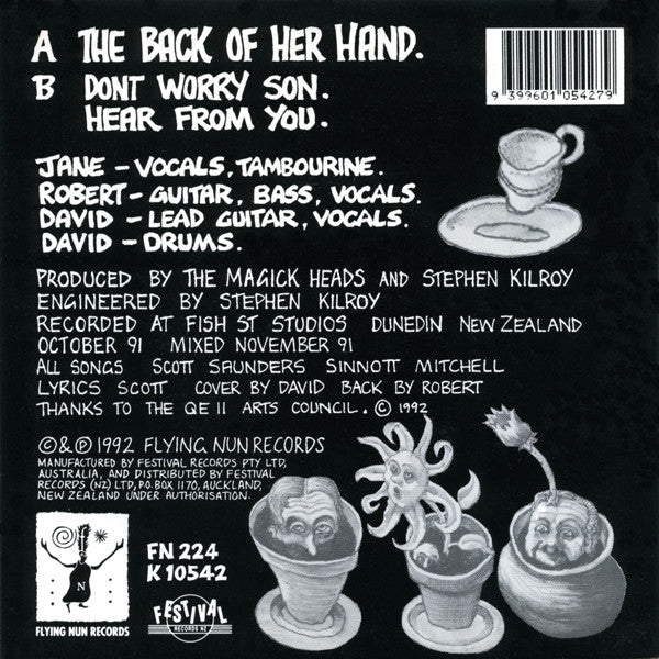 FN224 The Magick Heads - The Back Of Her Hand ‎(1992) - Flying Nun  | Vinyl | CD