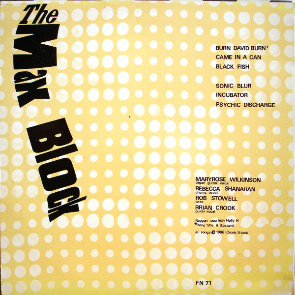 
                  
                    FN071 The Max Block - Max Block ‎(1986)
                  
                