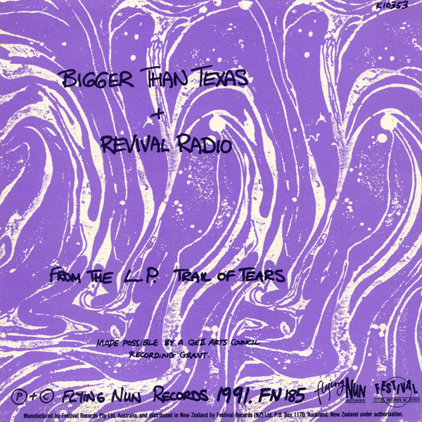 FN185 The Renderers - Bigger Than Texas / Revival Radio ‎(1991) - Flying Nun  | Vinyl | CD