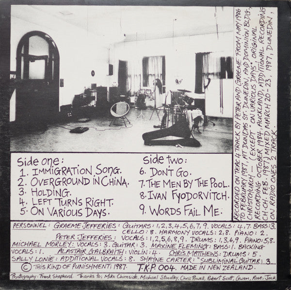 TKP 004 This Kind Of Punishment - In The Same Room (1987) - Flying Nun  | Vinyl | CD