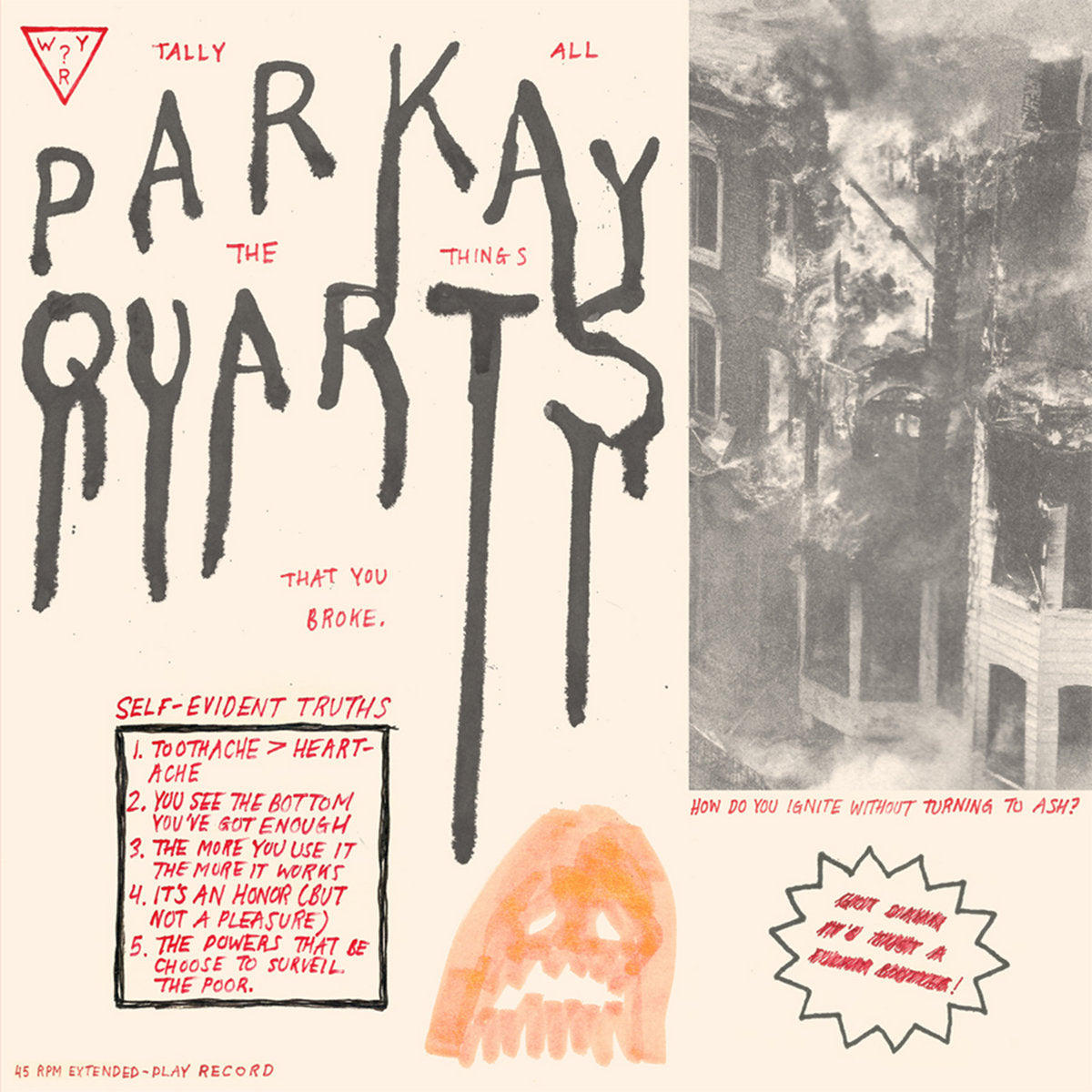 Parkay Quarts - Tally All The Things That You Broke