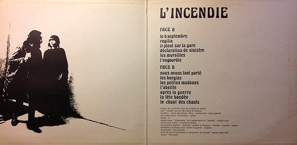 
                  
                    Brigitte Fontaine & Areski - L'Incendie | Buy on Vinyl LP.
                  
                