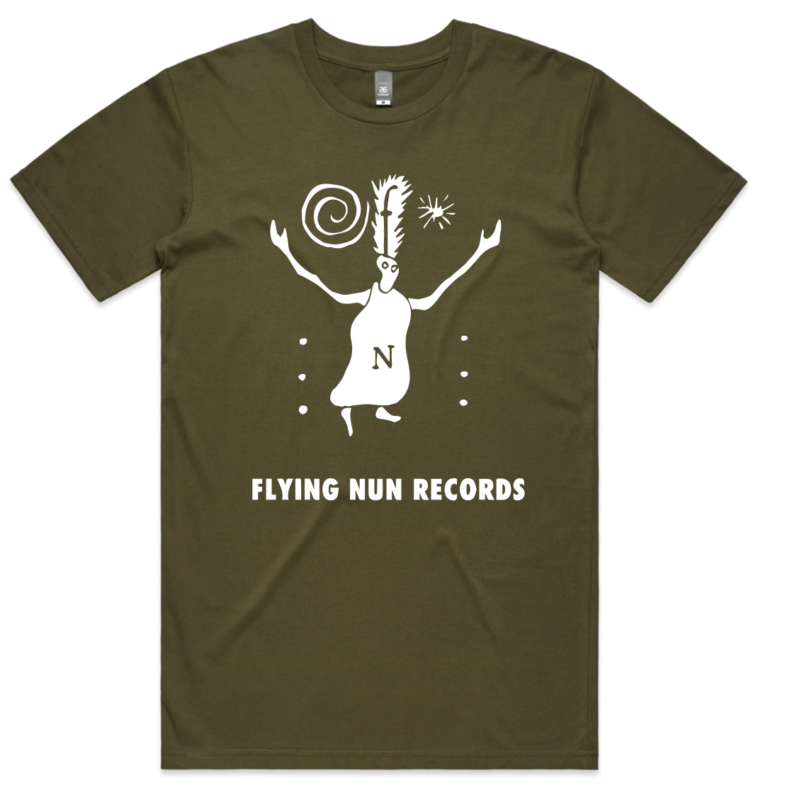 
                  
                    Fuzzy Flying Nun T-Shirt (Army Green)
                  
                