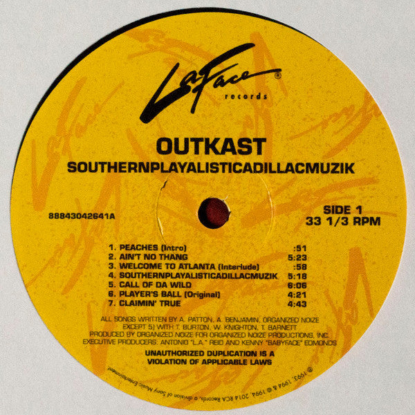 OutKast – Southernplayalisticadillacmuzik | Buy on Vinyl LP